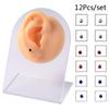 12Pcs Non Pierced Magnet Ear Tragus Cartilage Lip Labret Stud Nose Ring Jewelry