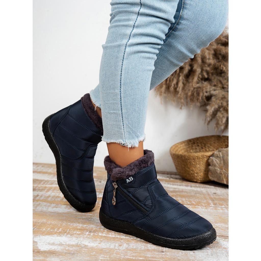 Women's Comfortable Winter Boots with Plush, Soft Soles for Outdoor Warmth, Suitable for All Seasons
