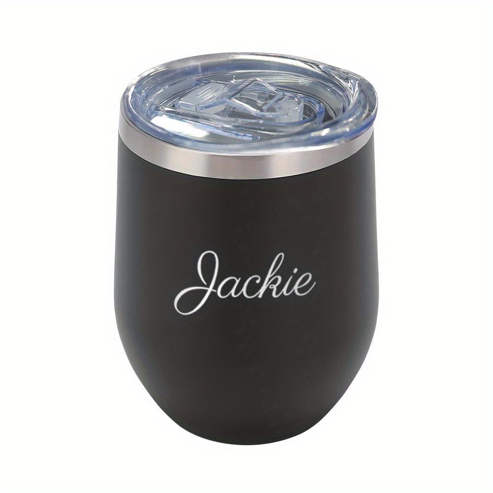 360ml Stainless Steel Eggshell Wine Tumbler Customized Logo Double Wall Vacuum Insulated Cup for Coffee Tea Office Home Travel F3 чёрный