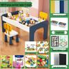 Children's Multifunctional Toy Table with Large Building Blocks