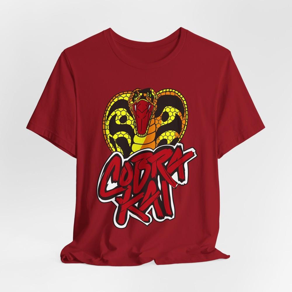 Cobra Snake Graphic Unisex Tshirt Bold Cobra Kai Streetwear Aesthetic S