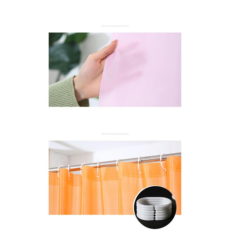 180*180cm Solid Color PEVA Bathroom Waterproof Mildew Proof Fabric Partition Curtain Shower Curtain Home Decor