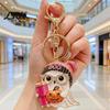 Alloy Ghost Keychain Halloween Cartoon for Backpack, Holding Milk Spooky Accessories Tea Pumpkin Keyring, Handbags Backpack Metal Key Holder