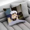 Funny Sad Hamster Meme Throw Pillow Case For Square Bedroom Pillowcase Cover