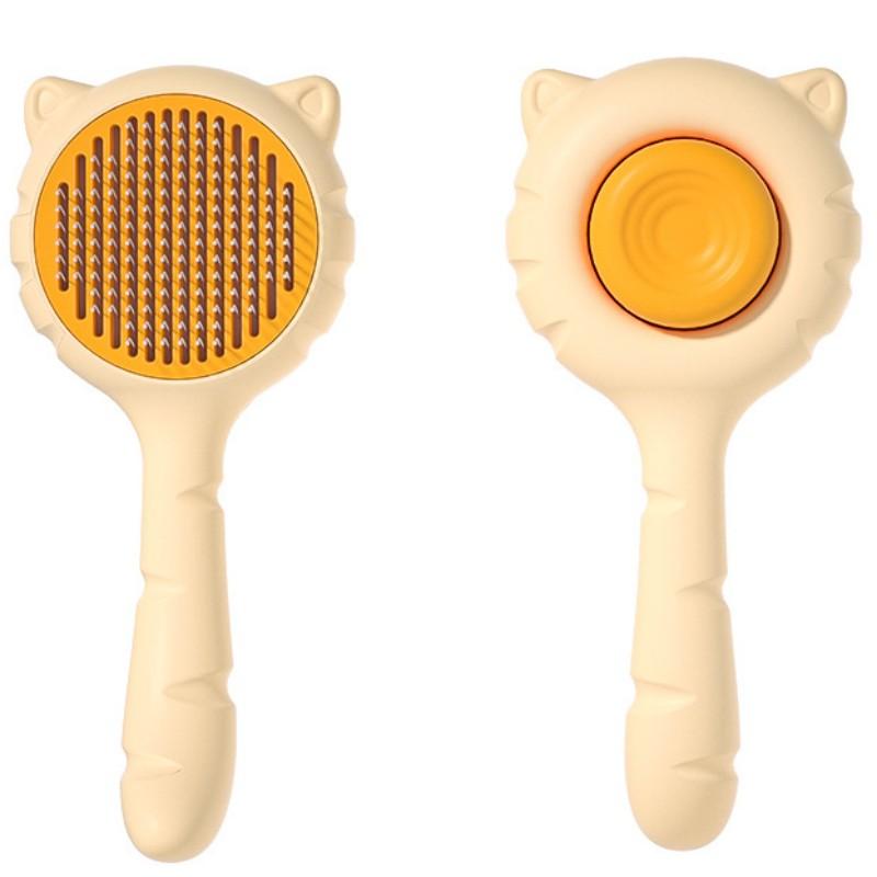 Dog Brush One-click Pet Hair Remover Dog Grooming Massage Cat Brush Floating Hair Combs Self Cleaning Dogs Comb Pet Accessories