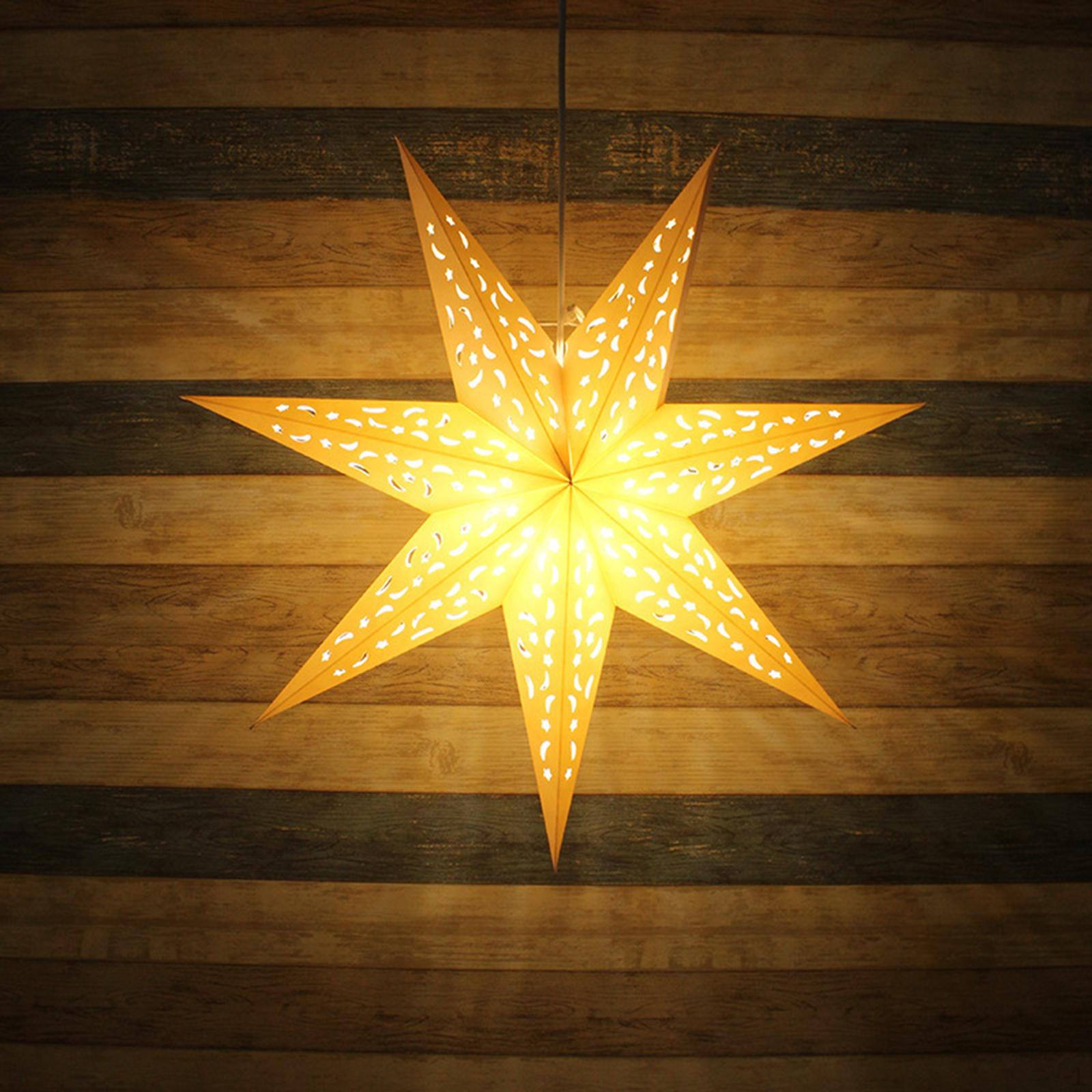 

Абажур из бумаги в форме полой звезды, декоративный фонарь для столовой, вечеринки, прихожей 30cm