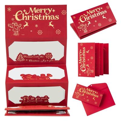 Christmas Money Envelope Cash Holder Gift Card Sleeve Holiday Stocking Stuffer Creative Fun Decor for Kids Adults Family Friends