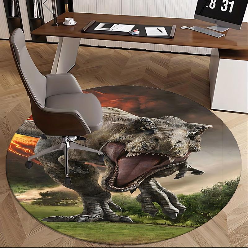 Tyrannosaurus Rex Office Carpet Chair Mats, Dinosaur Decor for Home Office, Living Room, Bedroom, Gift Idea1118028a