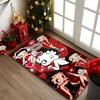 Betty Boop Print Area Rug, Multi-functional Office Chair Sofa Carpet, Easy Clean Carpet for Home and Living Spaces