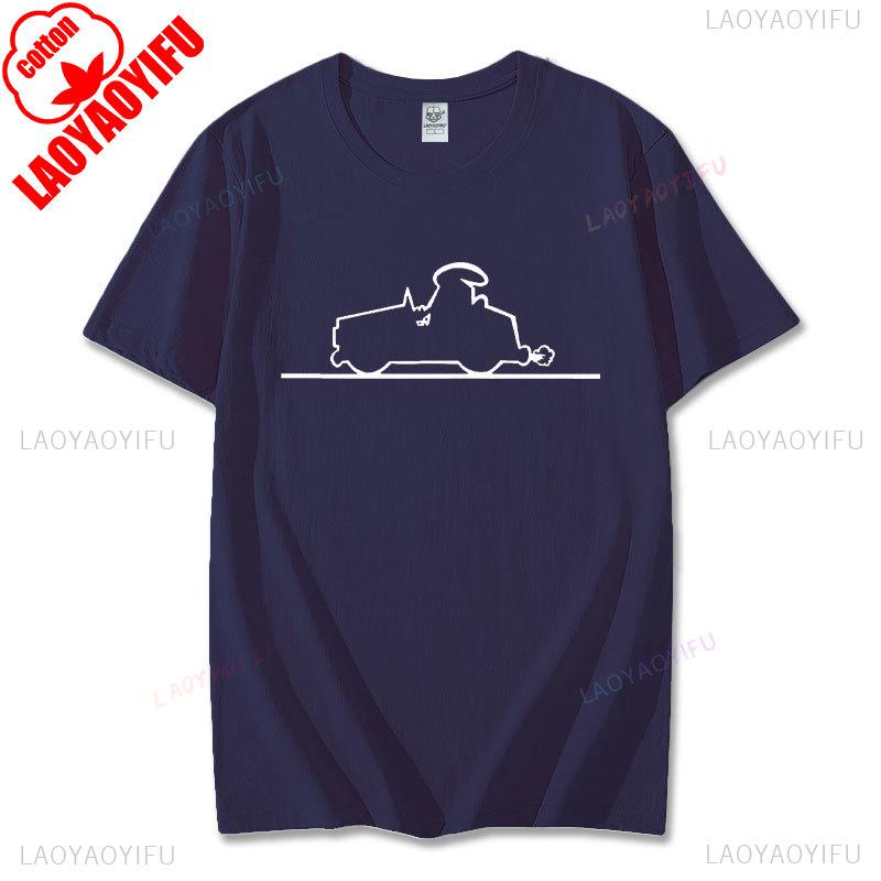 Happy La Linea Summer Casual T-Shirts Men Round Neck Graphic T Shirt Badum Linus Lineman Short Sleeve Tees Fashion Cotton Tops
