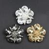1pcs High-grade Rhinestone Metal Buttons for Needlework Fur Collar Sewing Metal Embellishment Buckle