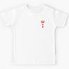 Quintessential Queen of Hearts Crown Detail - Classic Century Edition (red and White Edition) Kids T-Shirt