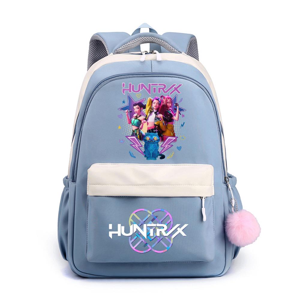 Anime Net Cute K-Pop Printed Backpack for Teenger Student Girl Boy Schoolbag Bookbag Kid Gift Women Large Capacity Waterproof Travel Bag Mochila