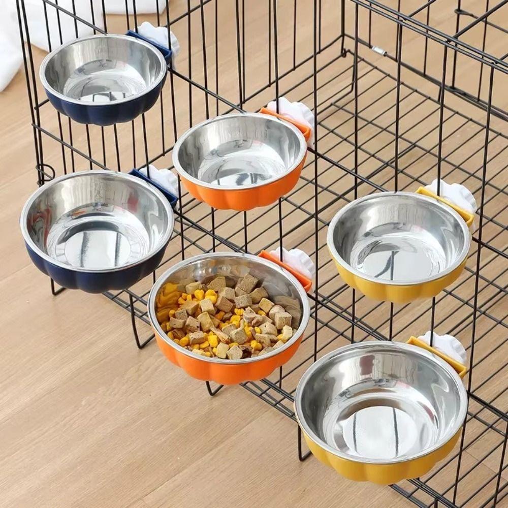 Movable Lifting Pet Hanging Food Bowl Pet Bowl  for Rabbit Hamster Bird Cat Pet Feeding Supplies