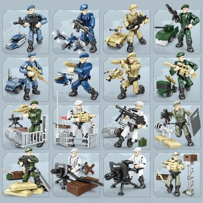 1:Maßstab 36 Modernes Militär Batisbrick Mega Baustein Ww2 Soldaten Armee Marine Luftwaffe Spezialkräfte Actionfiguren Waffen Baustein Spielzeug