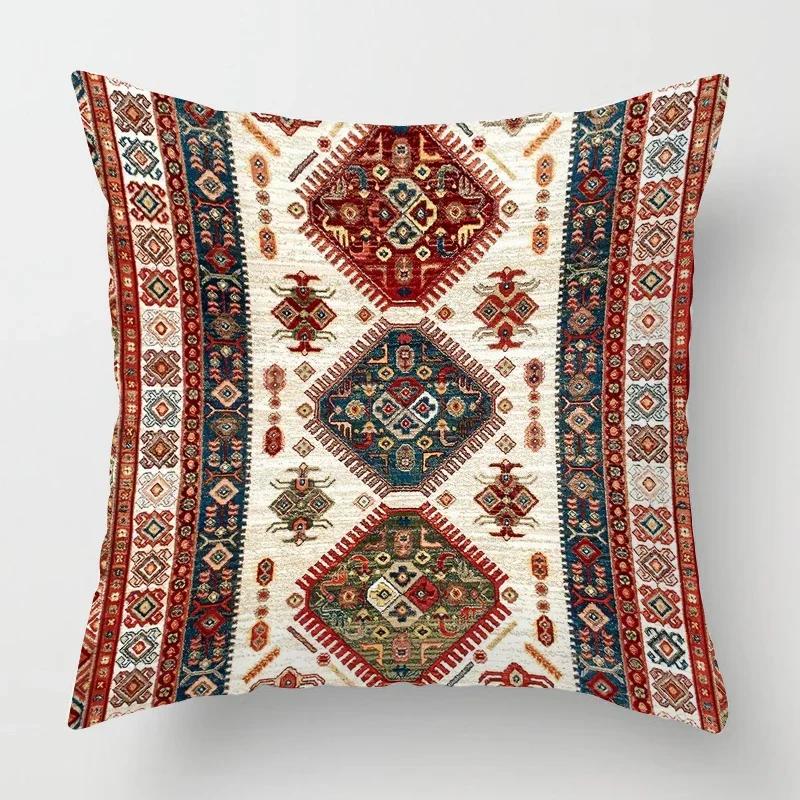 Moroccan Ethnic Pattern Pillowcase    Living Room Sofa Decoration Cushion Cover Home Office