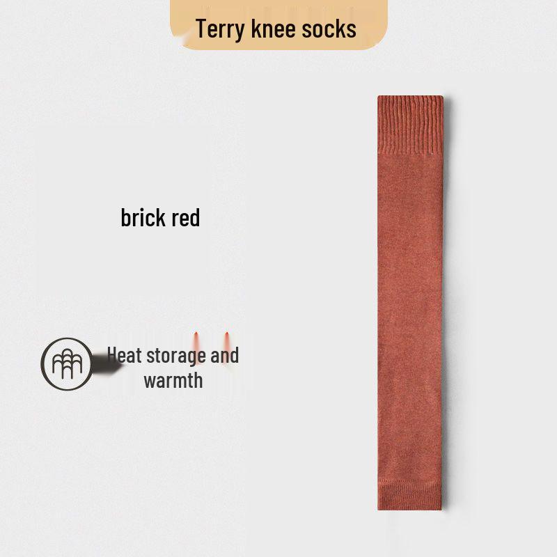 Verdickte Winter Kniehohe Stulpen und Überknie Frotteesocken