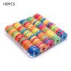 100Pcs Fishing Rig Winders Pulley Thread Line Leader Winding Board Fishing Line Foam Board Trace Wire Swivel Tackle Fishing Tool