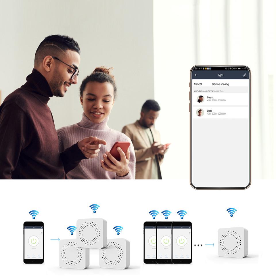 10A/16A Graffiti WiFi Smart Switch APP Remote Control Alexa Voice Control Smart Box on/Off Device