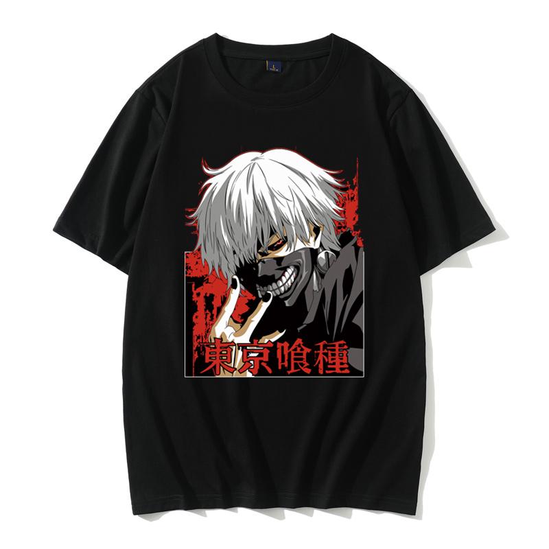 Tokyo Ghoul Printed Men T-shirt Summer Women Casual Short Sleeve Streetwear Tees Clothes Anime Graphic T Shirt Tops