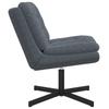 Swivel Relaxation Chair Dark Grey 63 x 75 x 76 cm Velvet