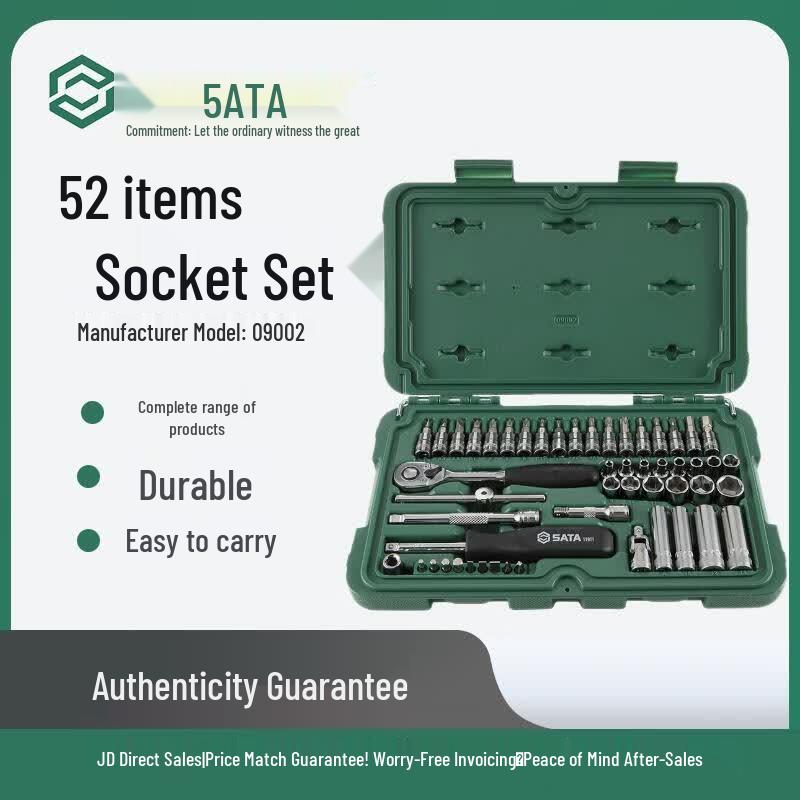 SATA 52-Piece 6.3mm Socket Set 09002 Other