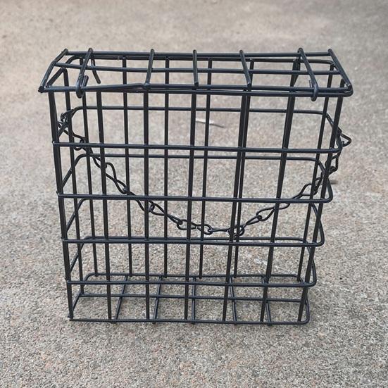 Suet Cage Bird Feeder Outdoor Garden Iron Cages Outside Hanging Suet Feeder Single Suet Cake