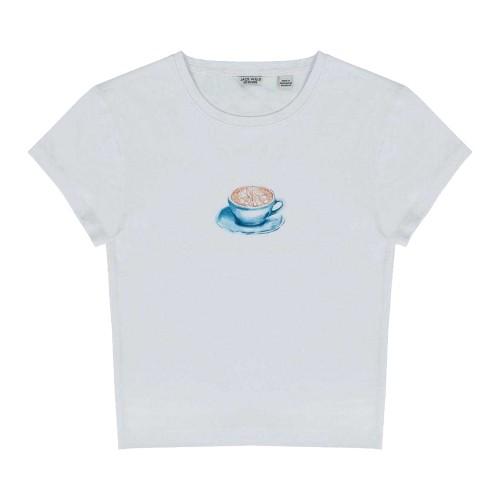 Jack Wills Womens/Ladies Coffee Cup Fitted Crop Top