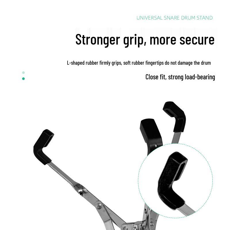 22-Tube Height-Adjustable Snare Drum Stand with Silent Drum Accessories