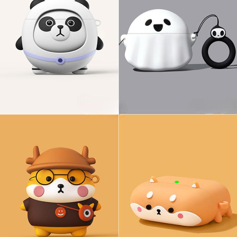 Cartoon Panda Bluetooth Earphone Case for AirPods 2 3 Silicone Charging Headphone Cases for Airpods Pro 2 Protective Cover