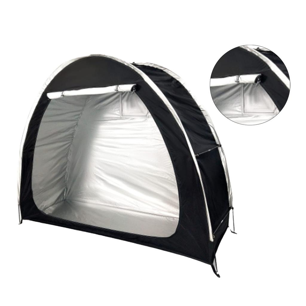 Bike Tent Waterproof Outdoor Storage Shed Cover Black Portable for Camping Hiking Garden