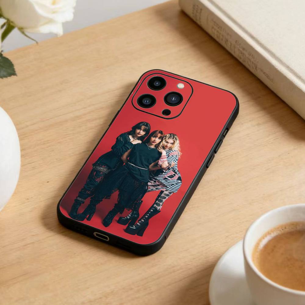 

K-The Band W-Warning Phone Case For iPhone 16,15,14,13,12,17,Pro Max,Plus Silicone Black Case iPhone17