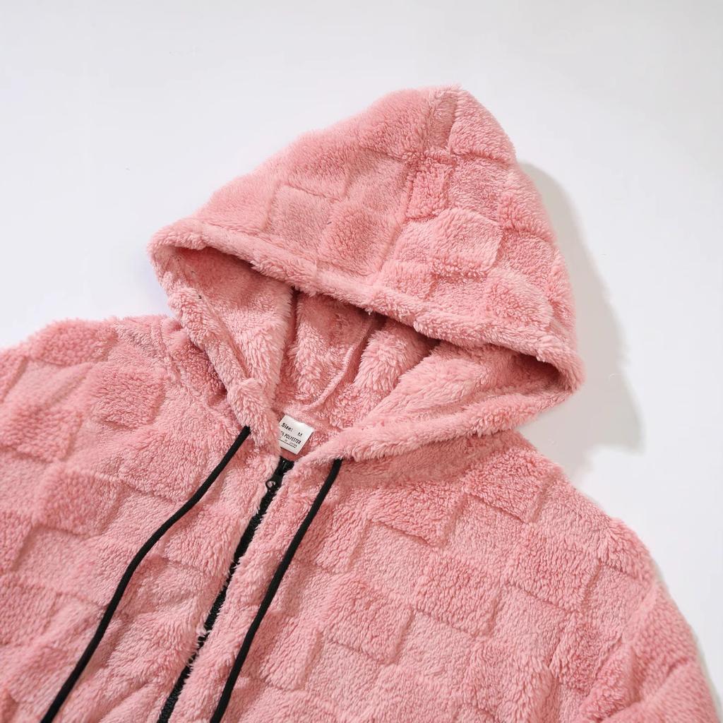 Zimní Pánská Zesílená Prošívaná Mikina s Kapucí Trend Ležérních Topů Párty Zipová Bunda Vlhkost Teplo Hřejivý Pohodlný K pokožce Prodyšné Topy