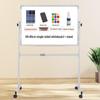 Mobile Double-Sided Magnetic Whiteboard and Chalkboard