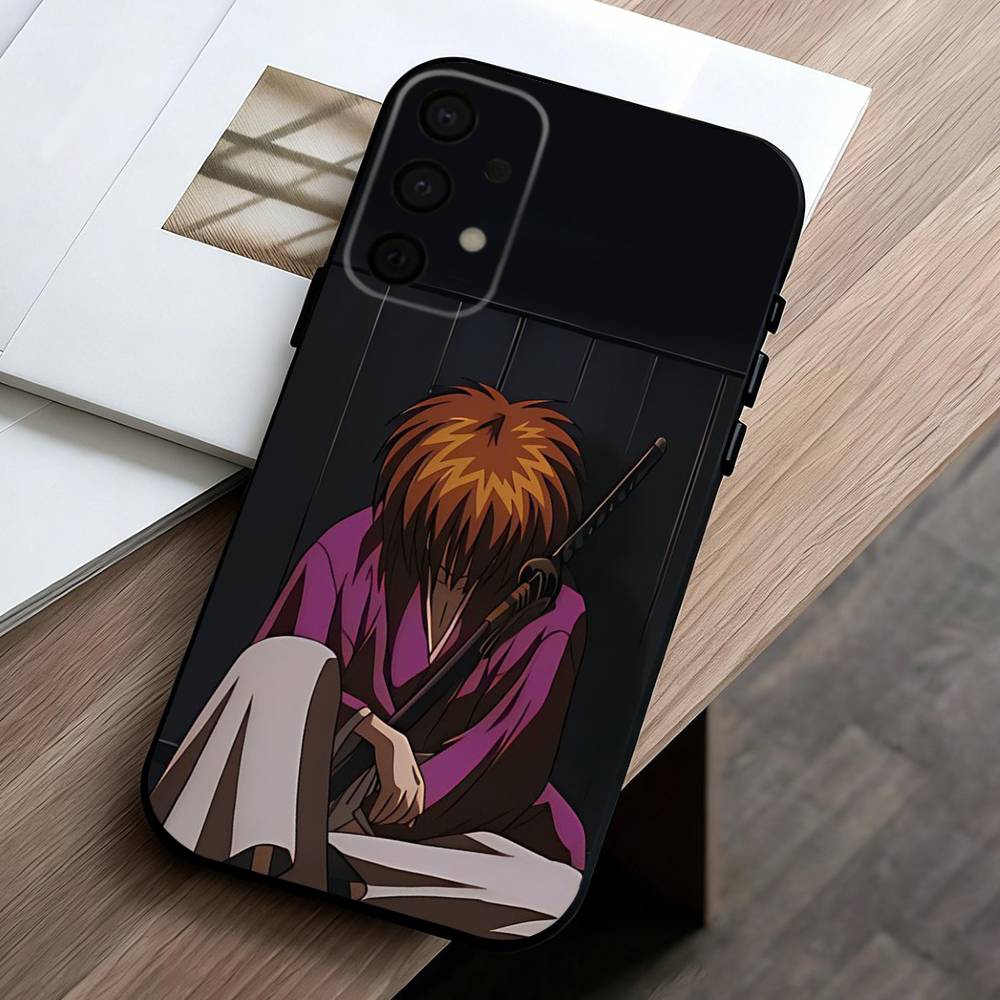 Anime R-Rurouni K-Kenshin-N Phone Case For Samsung Galaxy A73,A72,A71,A70,A53,A52,A51,Soft Silicone Black Cover