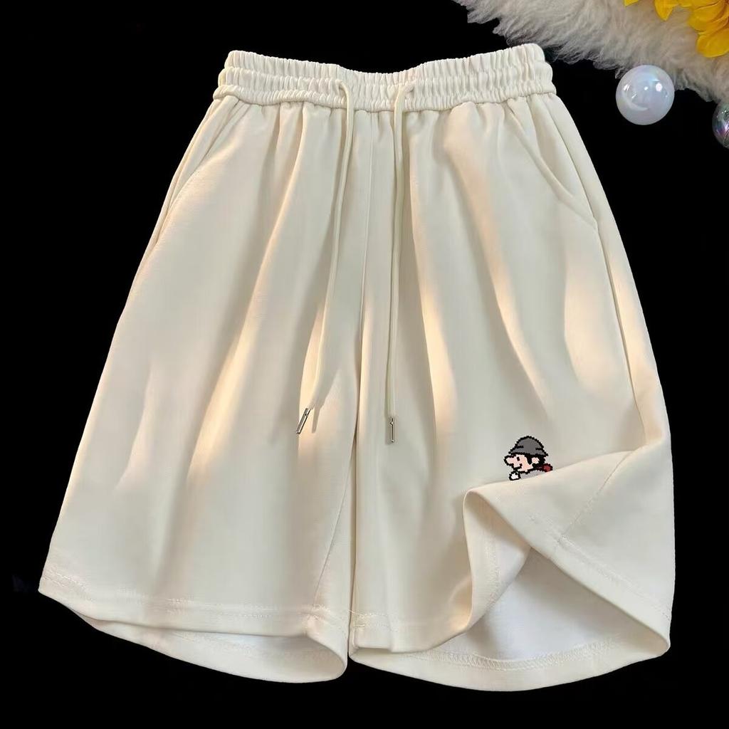 Printed Casual Shorts Men's Summer Thin Straight-leg Couple's Five-point Pants Loose Basketball Sports Mid-sports Pants