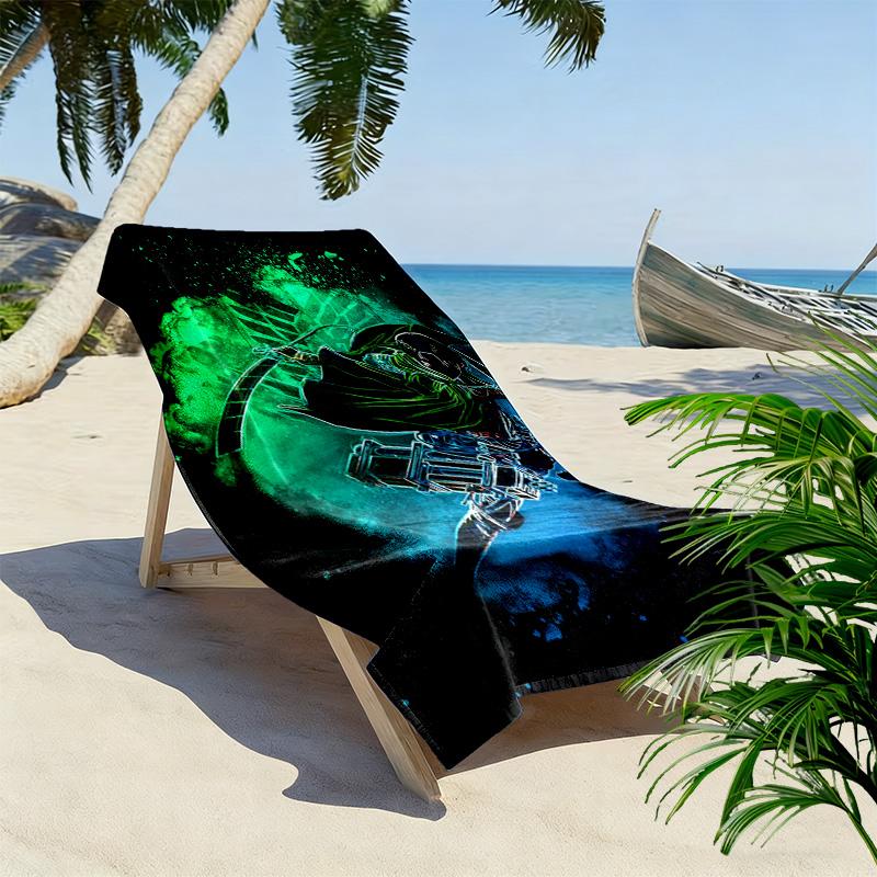 Shadow Reaper: Eternal Battle beach towel beach Portable for travel quick-drying swim towel Absorbent bath towel Outdoor pool towel printing Comfort