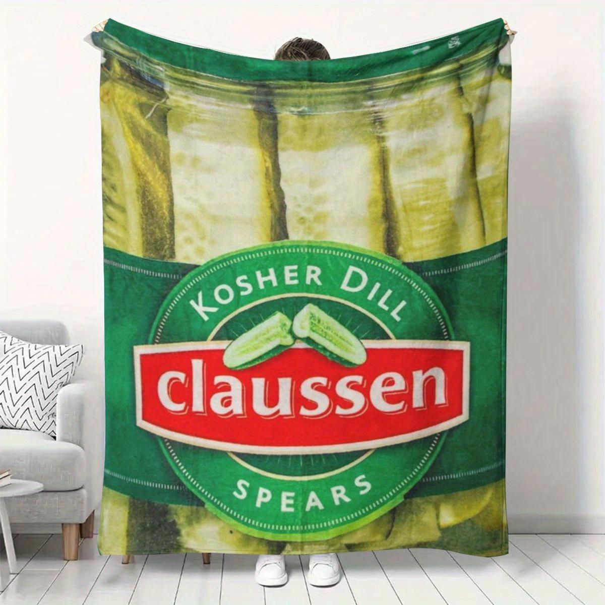 

Cucumber Pickle Print Flannel Throw Blanket Soft Cozy AllSeason Nap Blanket Shawl Ideal for Home Sofa Camping Bedroom 75x100cm (30x40inch)