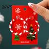 Hanging Earrings 1 Pair Women Christmas Tree Elk Santa Bell