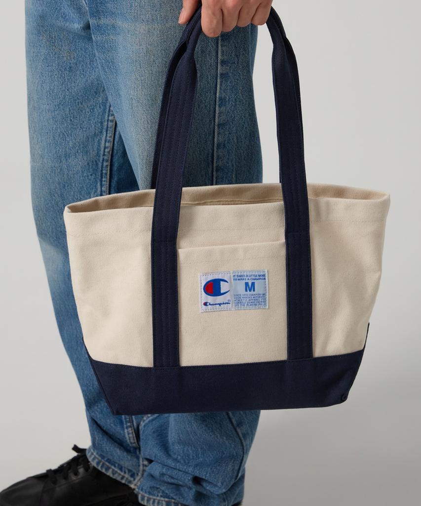 Champion Heritage Jogtag Canvas Tote Bag M Ecru