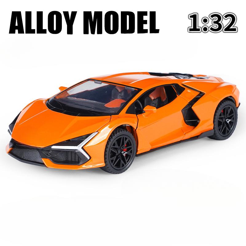 

1/32 New Aventador Toy Car Model Alloy Diecasting with Sound Light All Car Doors Can Be Opened Toys Vehicle Children s Day Gifts оранжевый