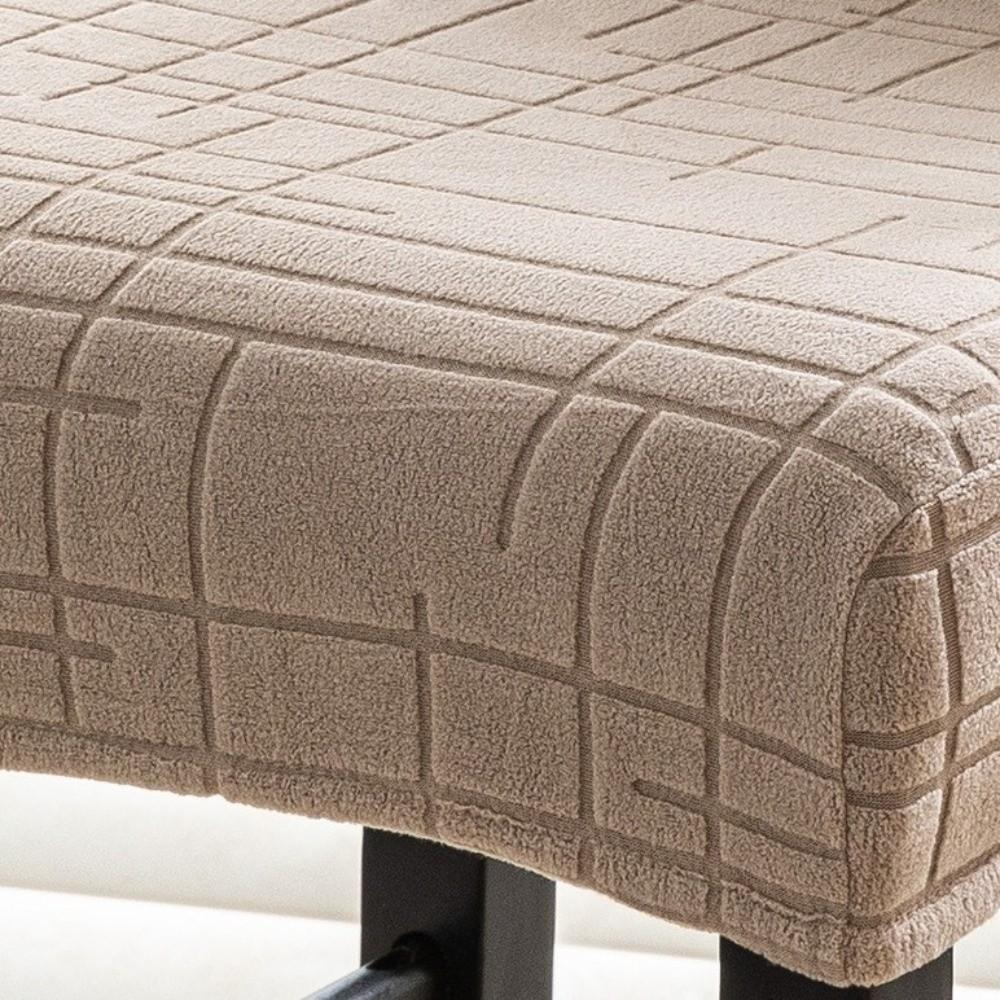 Coprisedie Universali Rimovibili in Jacquard Lavabili Elastici Coprisedie Sgabello da Bar Anti-Sporco Regolabili Schienale Corto Sgabelli da Bar