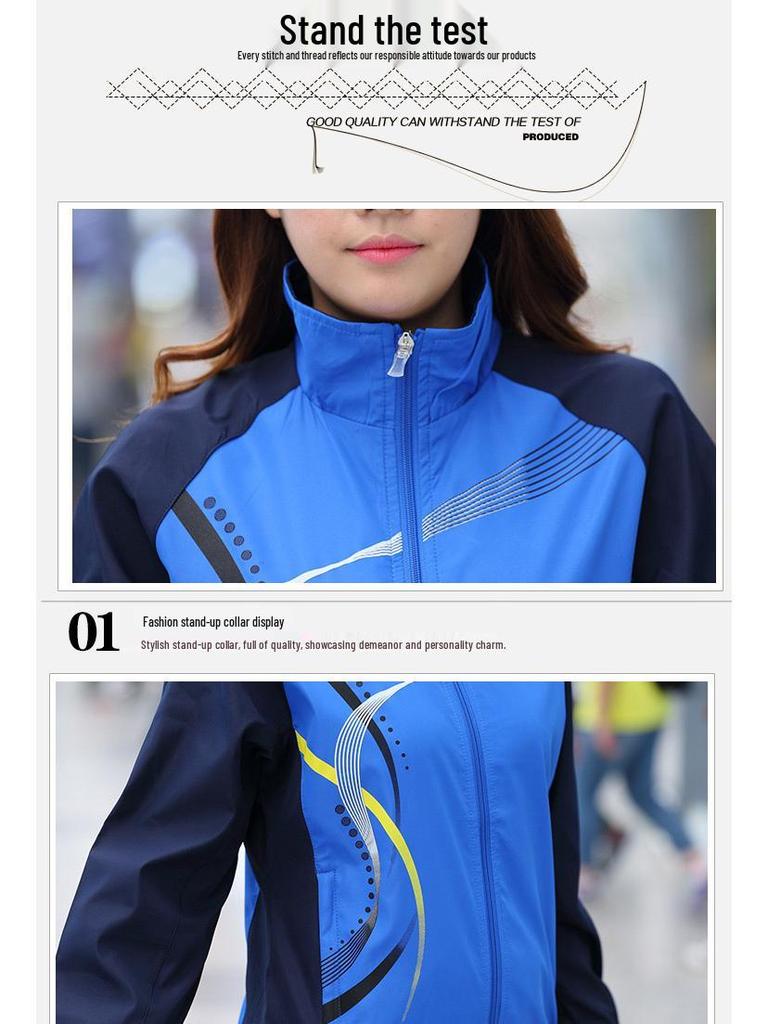 Spring & Autumn Casual Running Sports Set: Unisex Long Sleeve Jackets for Students & Teams