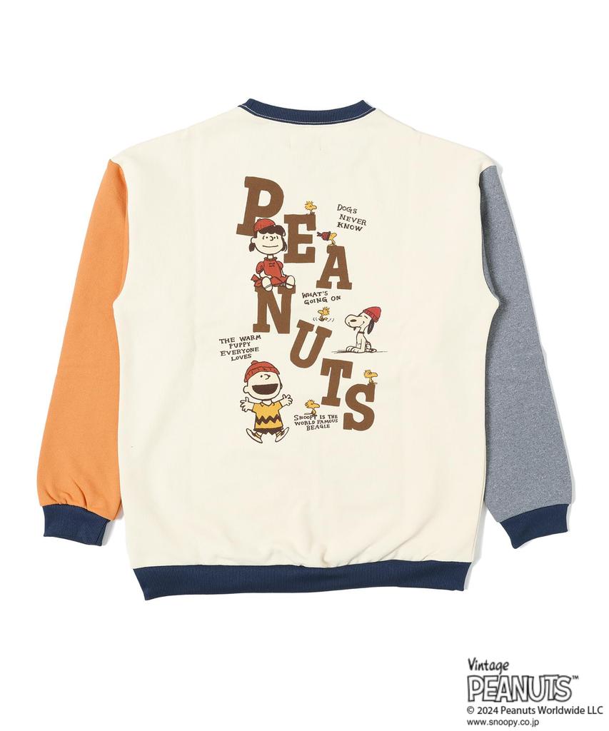 Crew Snoopy Sweatshirt Kleidung Junior Kinder Unisex 120 Bunt [Cliff Meyer] Fleecegefüttert Kinder