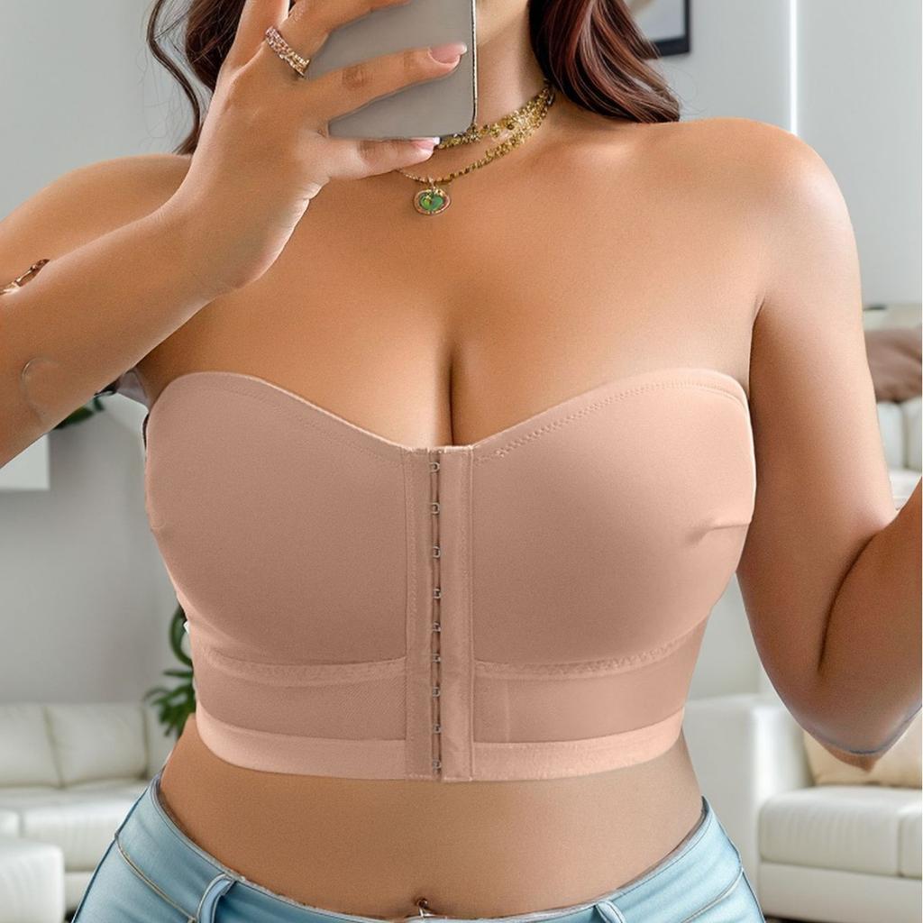 Sexy Six-breasted Tube Top for Women New Style for Hot Girls Gathered No Steel Ring Wrapped Chest Bottoming Bra for Outer Wear