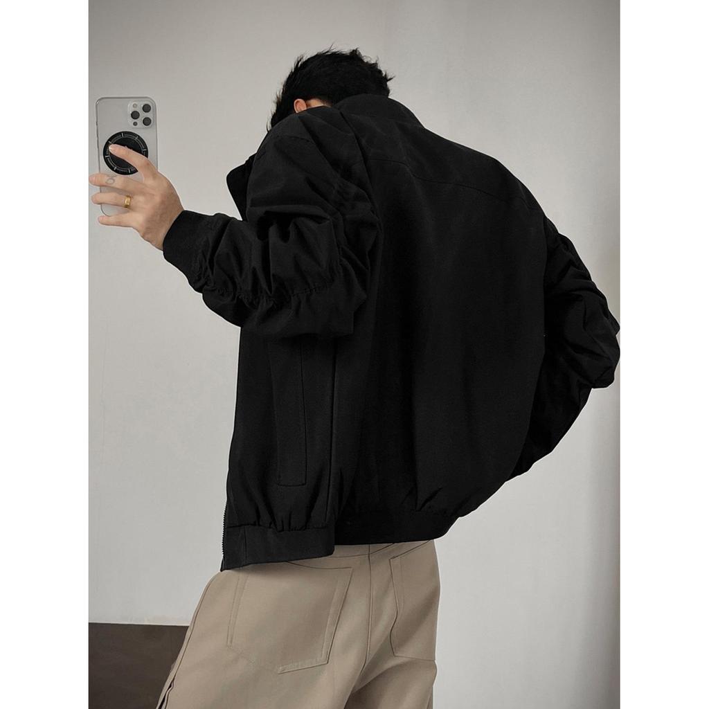 Veste de travail américaine Coach pour homme: Marque Tendance Automne, Style High Street, Top Sport à Col Montant