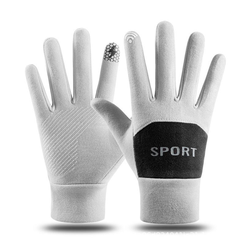Gloves winter women's fleece thickened warm