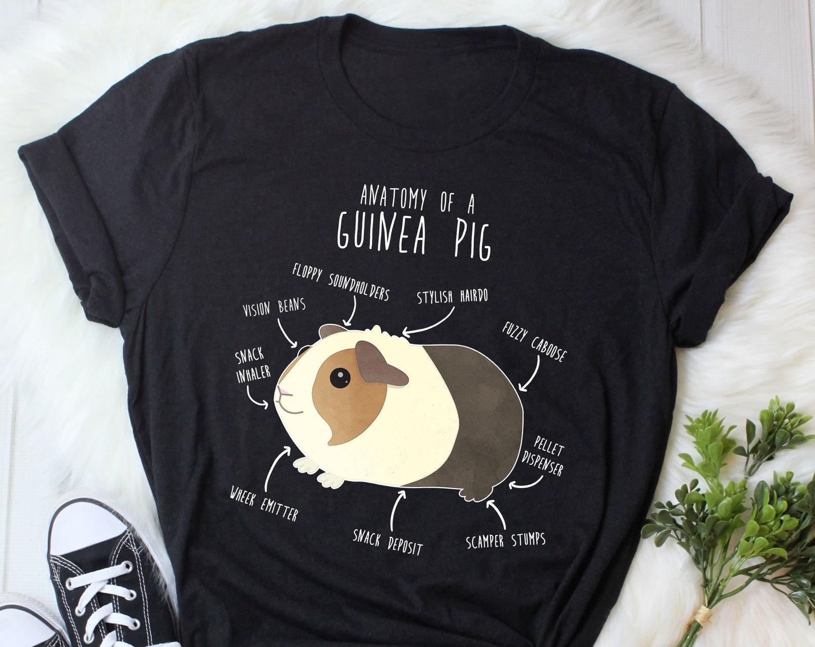 Funny Guinea Pig Shirt,  , Guinea Pig Lover Gift, Cute Dutch Cavy T-shirt, Pet Cavies Tshirt, Rodent Anatomy Pocket Pet Mom Dad 130