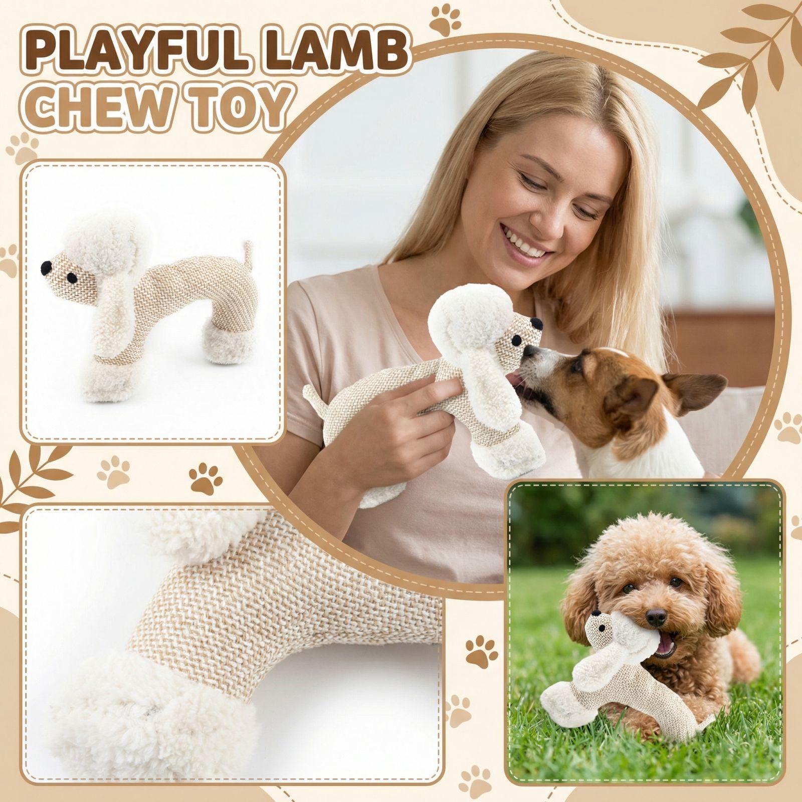 

Indestructible Dog Toys, Interactive Dogs Toy Chew Toy, Indestructible Squeaky Dog Toys, Soft Plush Animal Playthings For Playing Trainin One Size