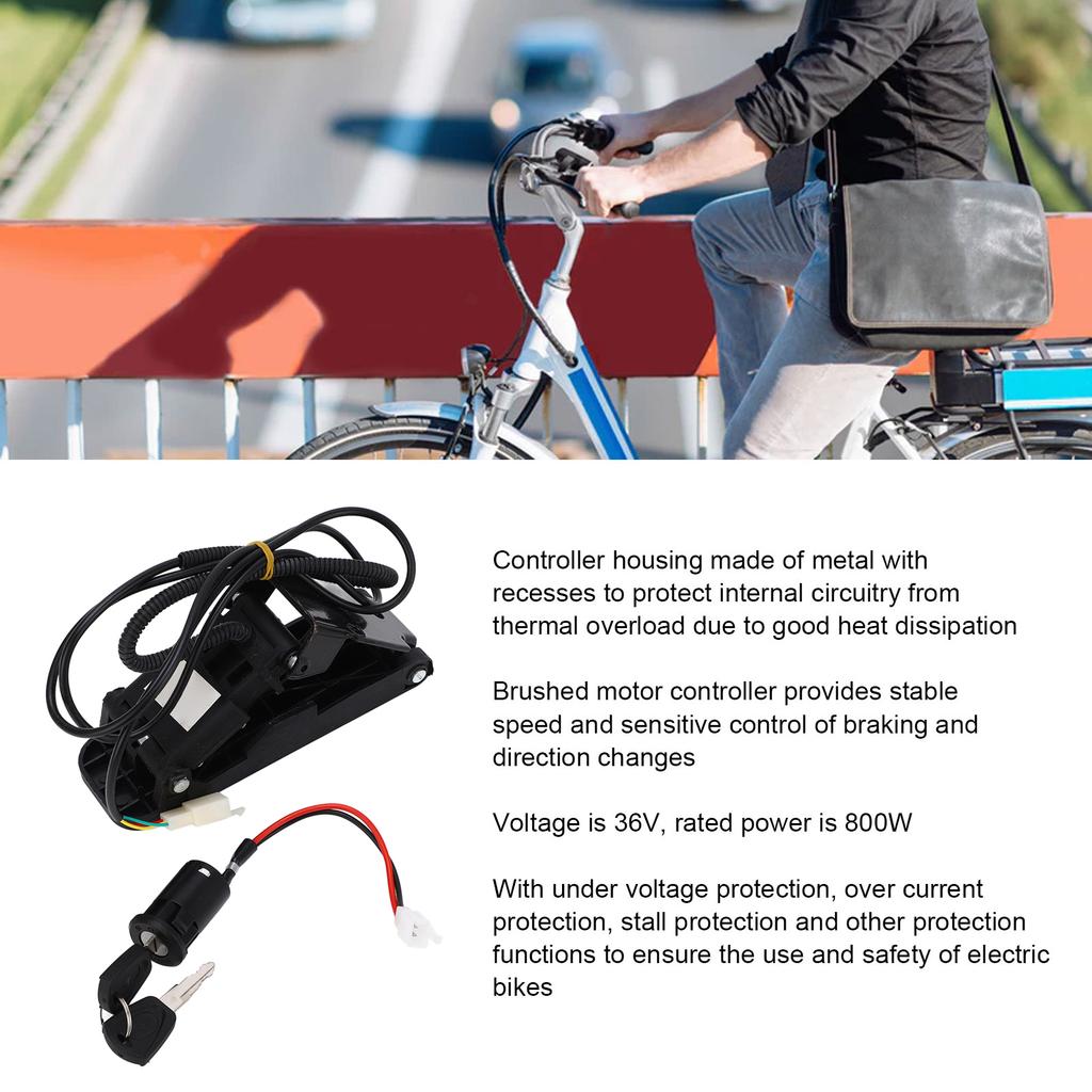Bürstenmotor Geschwindigkeitsregler 36V 500W Elektrofahrrad Umbau Controller Kit für Elektrofahrrad Motorrad Dreirad